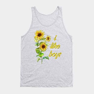 I Like Boys (Flowers) Tank Top